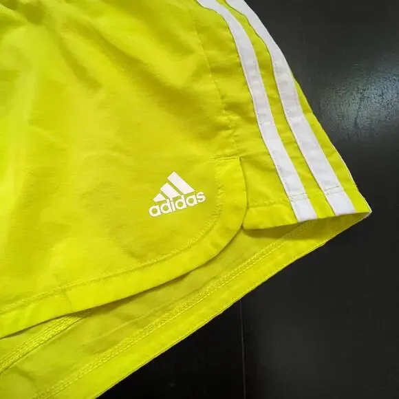 adidas Women's Bright Yellow 3” Athletic Shorts - Picture 6 of 6